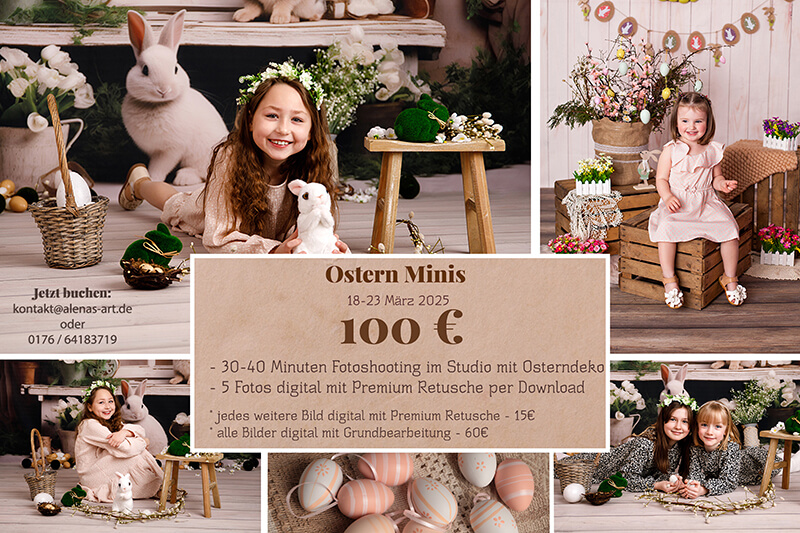 Fotoshooting zu Ostern Kinderfoto Familienfoto Fotostudio Halle Fotograf Sachsen-Anhalt